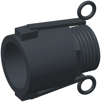 3D illustration: 3/4" Female Camlock Fitting