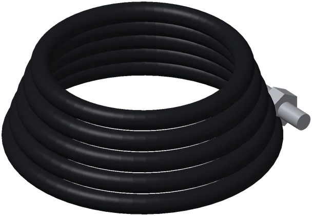 3D illustration: 3/8" Non-Marking High Pressure Hose