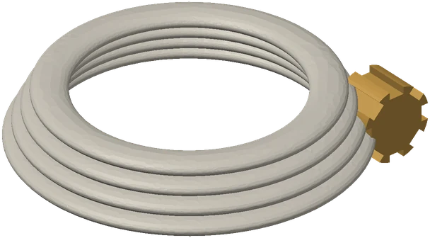 3D illustration: 1" ID Double Jacket Supply Hose