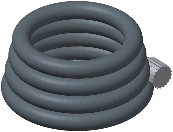 3D illustration: Zero-G Garden Hose